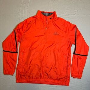 Nike Golf ¼ Quarter Zip Pullover Windbreaker Jacket Red Large Iron Horse Badge